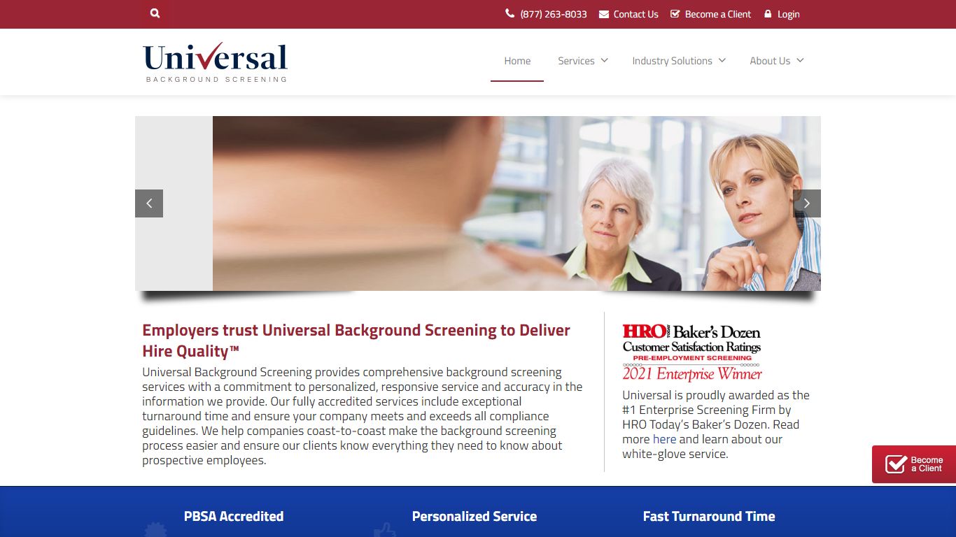 Universal Background Screening | Delivering Hire Quality